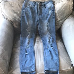 Indigo Rein Skinny Distressed Jeans